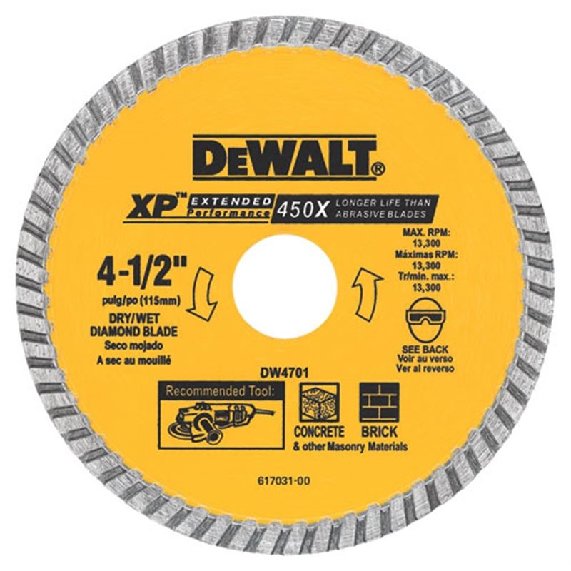 DEWALT | DW4701 4 - 1/2" XP Turbo Diamond Blade - Mississauga Hardware Centre IncDEWALTDW4701