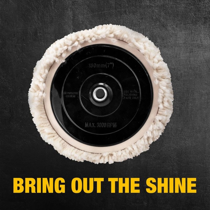 DEWALT DW4985CL 7in Wool Buffing Pad and Backing Pad Kit - Mississauga Hardware Centre IncDEWALTDW4985CL