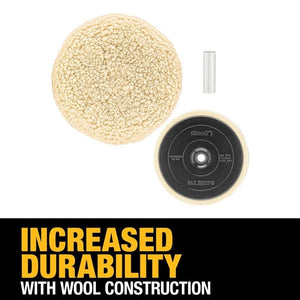 DEWALT DW4985CL 7in Wool Buffing Pad and Backing Pad Kit - Mississauga Hardware Centre IncDEWALTDW4985CL