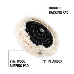 DEWALT DW4985CL 7in Wool Buffing Pad and Backing Pad Kit - Mississauga Hardware Centre IncDEWALTDW4985CL