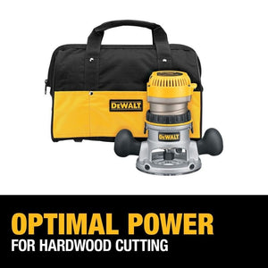 DEWALT DW618K 2 - 1/4 HP (maximum motor HP) EVS Fixed Base Router Kit with Soft Start - Mississauga Hardware Centre IncDEWALTDW618K