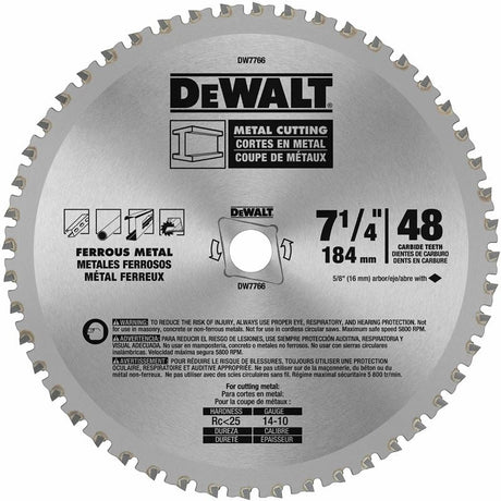 DEWALT | DW7766 7 - 1/4" 48T Metal Cutting Saw Blade - Mississauga Hardware Centre IncDEWALTDW7766
