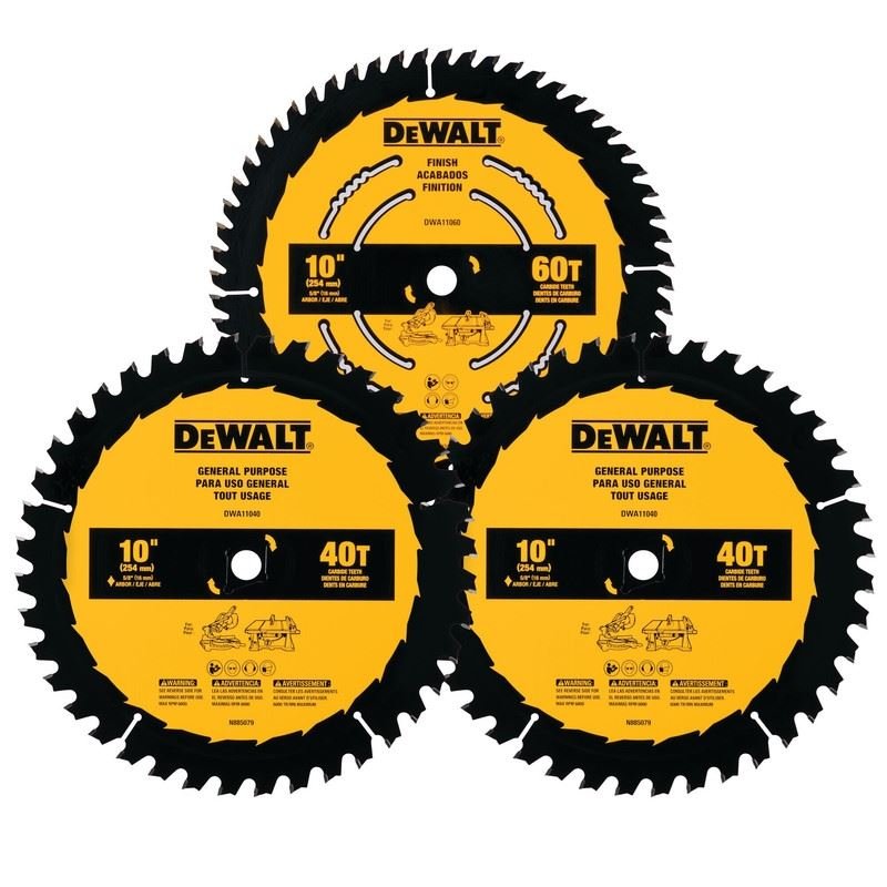 DEWALT DWA110CMB3 3 - Pack 10in General Purpose Blades - Mississauga Hardware Centre IncDEWALTDWA110CMB3