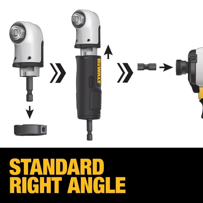 DEWALT DWAMRA38FT FLEXTORQ 3/8in Square Drive Modular Right Angle Attachment - Mississauga Hardware Centre IncDEWALTDWAMRA38FT
