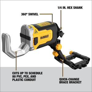 DEWALT DWAPVCIR IMPACT CONNECT PVC/PEX PIPE CUTTER ATTACHMENT - Mississauga Hardware Centre IncDEWALTDWAPVCIR