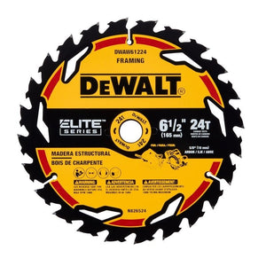 DEWALT DWAW61224 6 - 1/2in 24T ELITE SERIES Circular Saw Blade - Mississauga Hardware Centre IncDEWALTDWAW61224