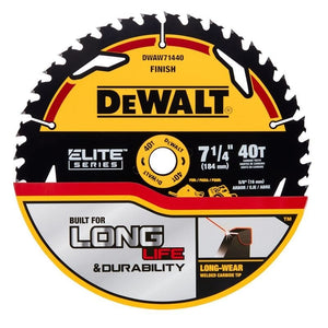 DEWALT DWAW71440 7 - 1/4in 40T ELITE SERIES Circular Saw Blade - Mississauga Hardware Centre IncDEWALTDWAW71440