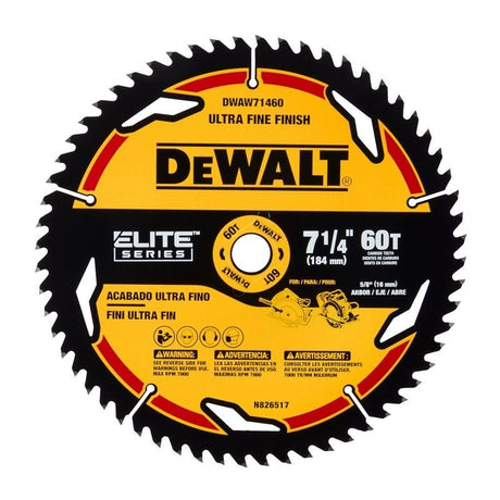 DEWALT DWAW71460 7 - 1/4in 60T ELITE SERIES Circular Saw Blade - Mississauga Hardware Centre IncDEWALTDWAW71460