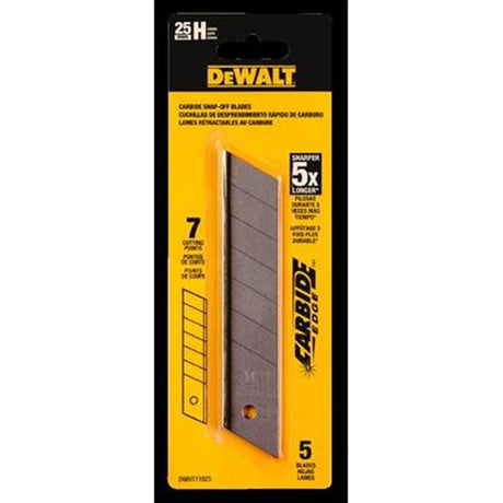 DEWALT | DWHT11925 5 pack Carbide Edge H Series Blades DWHT11925 - Mississauga Hardware Centre IncDEWALTDWHT11925