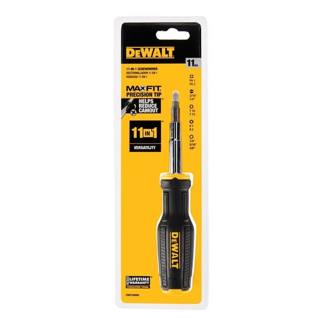 DEWALT DWHT68000 MAX FIT 11 - IN - 1 Multi - Bit Screwdriver - Mississauga Hardware Centre IncDEWALTDWHT68000