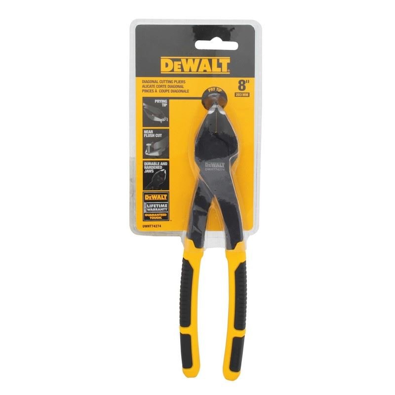 DEWALT DWHT74274 8in Diagonal Pliers with Prying Tip - Mississauga Hardware Centre IncDEWALTDWHT74274