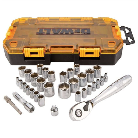DEWALT DWMT73804 34 pc. 1/4 in. and 3/8 in. Drive Socket Set - Mississauga Hardware Centre IncDEWALTDWMT73804