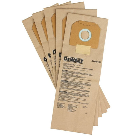 DEWALT DWV9401 Paper Bag (5 Pack) for DEWALT Dust Extractors - Mississauga Hardware Centre IncDEWALTDWV9401