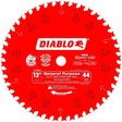 Diablo 12 in. x 44 Tooth General Purpose Wood Saw Blade - Mississauga Hardware Centre IncDIABLOD1244X
