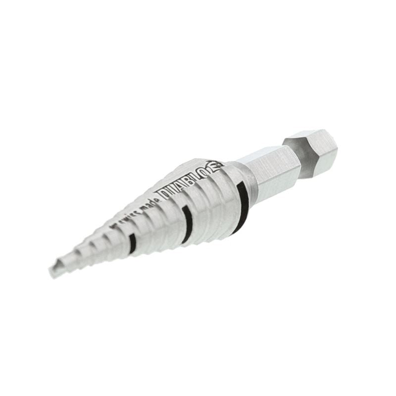 Diablo 1/4 in. â€‘ 1/2 in. 13 Step Impact Step Drill Bit - Mississauga Hardware Centre Inc
