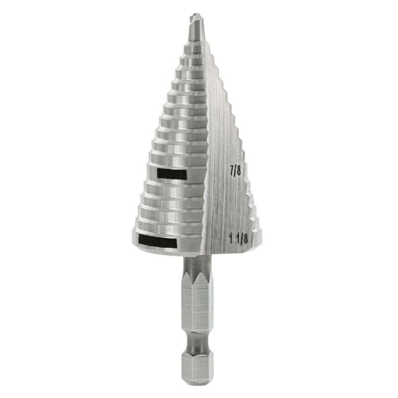 Diablo 7/8 in. â€‘ 1â€‘1/8 in. 17 Step Impact Step Drill Bit - Mississauga Hardware Centre Inc