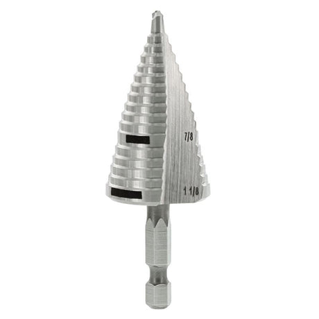 Diablo 7/8 in. â€‘ 1â€‘1/8 in. 17 Step Impact Step Drill Bit - Mississauga Hardware Centre Inc