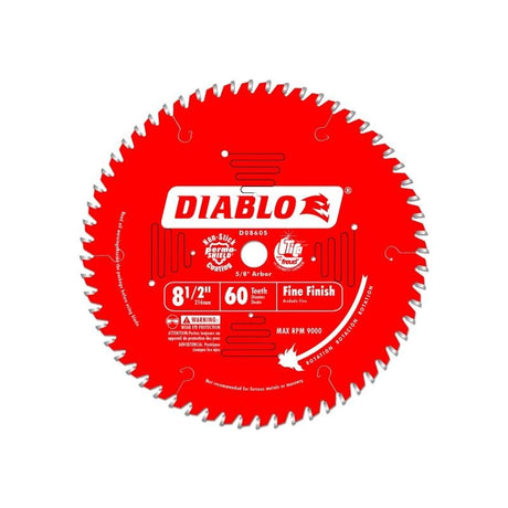 Diablo D0860S 8 - 1/2 in. x 60 Tooth Fine Finish Saw Blade - Mississauga Hardware Centre IncFREUDD0860S