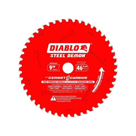 Diablo D0946CF 9 in. x 46 Tooth Steel Demon Metal Cutting Saw Blade - Mississauga Hardware Centre IncDIABLOD0946CF