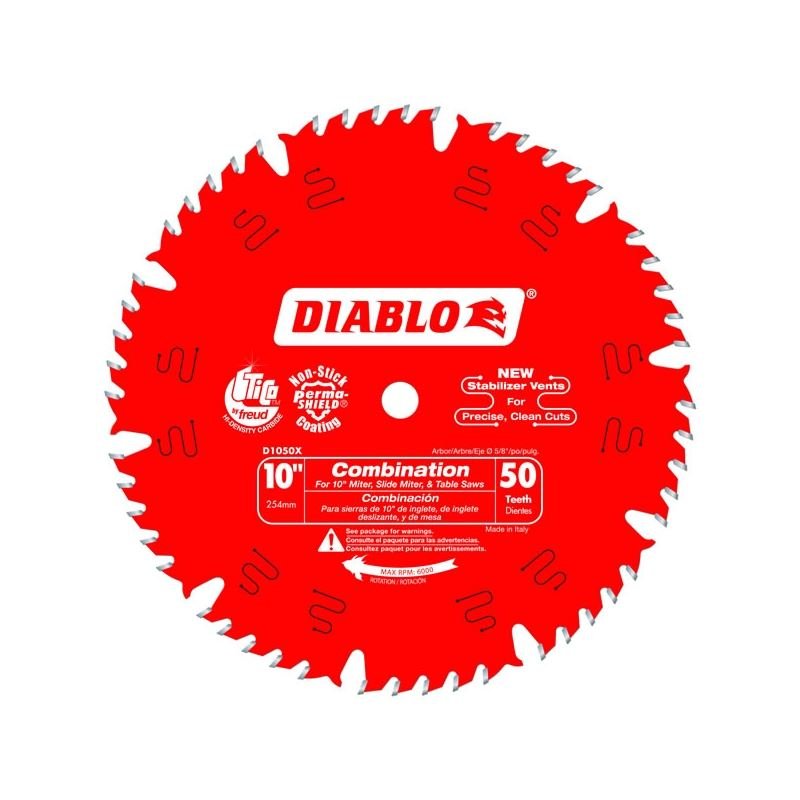 Diablo D1050X 10 in. x 50 Tooth Combination Saw Blade - Mississauga Hardware Centre IncFREUDD1050X