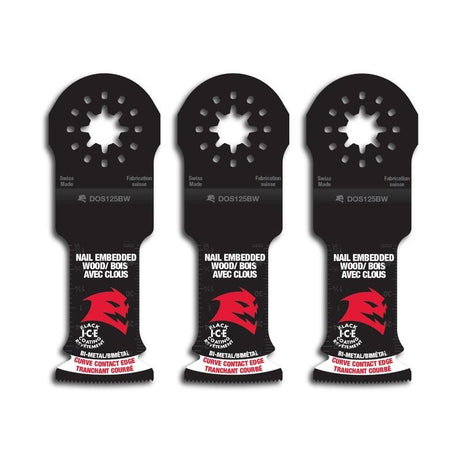 Diablo DOS125BW3 1 - 1/4 in. Starlock Bi - Metal Oscillating Blades for Nail - Embedded Wood (3 - Pack) - Mississauga Hardware Centre Inc