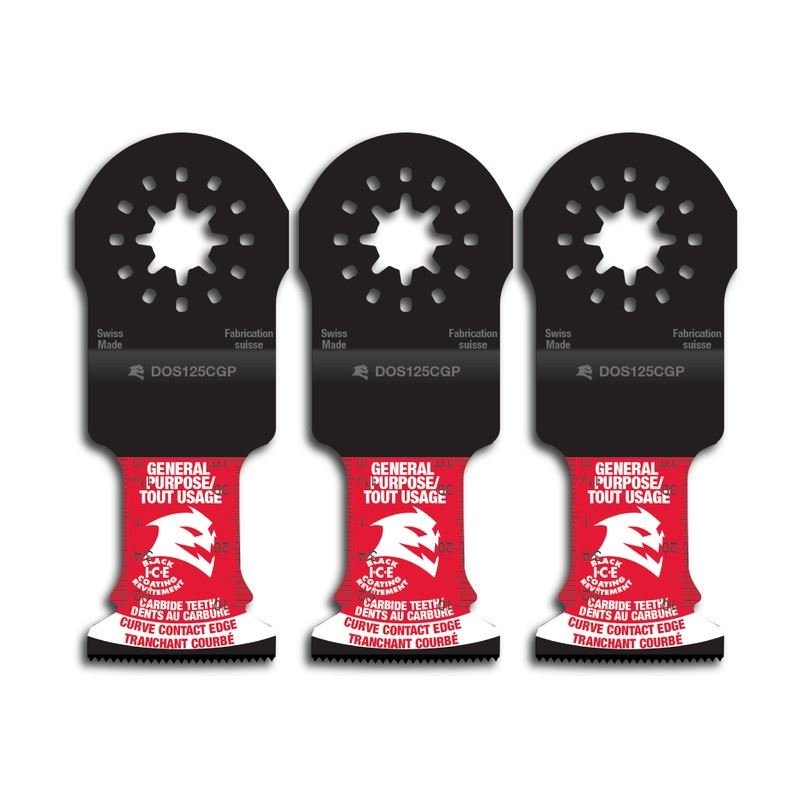 Diablo DOS125CGP3 1 - 1/4 in. Starlock Carbide Oscillating Blades for General Purpose Cuts (3 - Pack) - Mississauga Hardware Centre Inc
