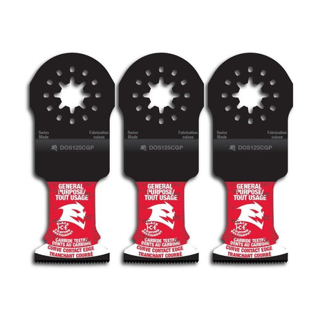 Diablo DOS125CGP3 1 - 1/4 in. Starlock Carbide Oscillating Blades for General Purpose Cuts (3 - Pack) - Mississauga Hardware Centre Inc