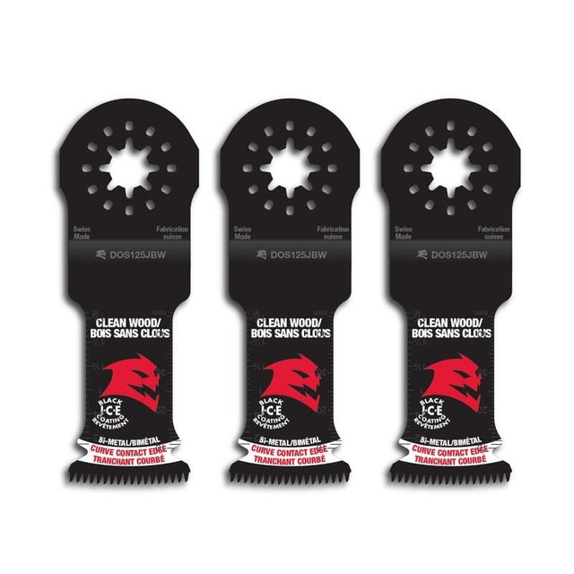 Diablo DOS125JBW3 1 - 1/4 in. Starlock Bi - Metal Oscillating Blades for Clean Wood (3 - Pack) - Mississauga Hardware Centre Inc