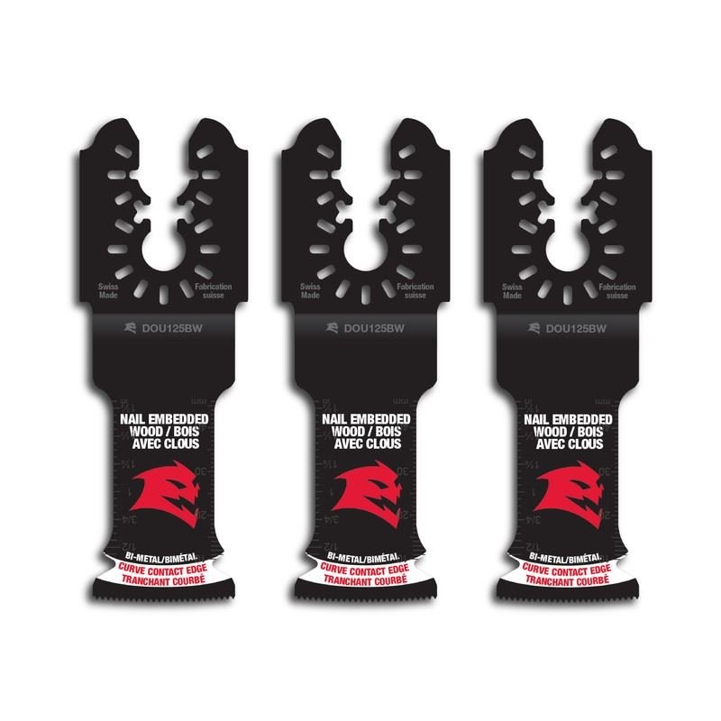 Diablo DOU125BW3 1 - 1/4 in. Universal Fit Bi - Metal Oscillating Blades for Nail - Embedded Wood (3 - Pack) - Mississauga Hardware Centre Inc