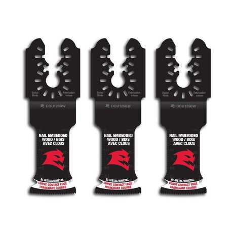 Diablo DOU125BW3 1 - 1/4 in. Universal Fit Bi - Metal Oscillating Blades for Nail - Embedded Wood (3 - Pack) - Mississauga Hardware Centre Inc