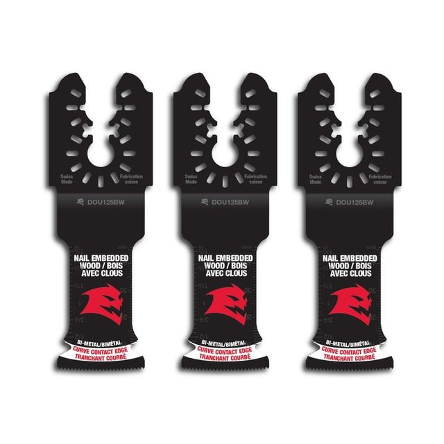Diablo DOU125BW3 1 - 1/4 in. Universal Fit Bi - Metal Oscillating Blades for Nail - Embedded Wood (3 - Pack) - Mississauga Hardware Centre Inc