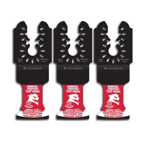 Diablo DOU125CGP3 1 - 1/4 in. Universal Fit Carbide Oscillating Blades for General Purpose Cuts (3 - Pack) - Mississauga Hardware Centre Inc