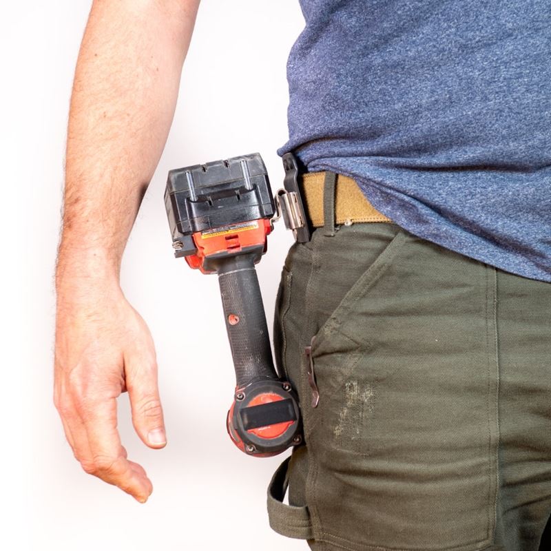 DriverMaster: The Tactical Cordless Tool Belt Clip Holder for Drills, Impacts, and Nailers - Mississauga Hardware Centre Inc