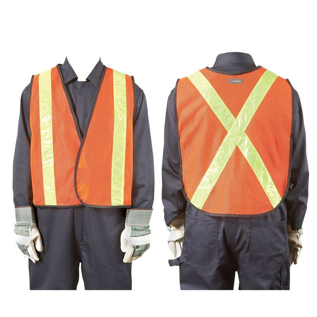 DYNAMIC DAYTIME ORANGE TRAFFIC VEST TEARAWAY - Mississauga Hardware Centre Inc