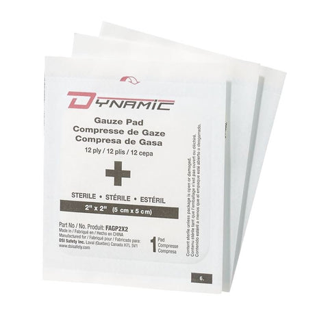 Dynamic GAUZE PAD 2X2 STERILE - 12pcs - Mississauga Hardware Centre Inc