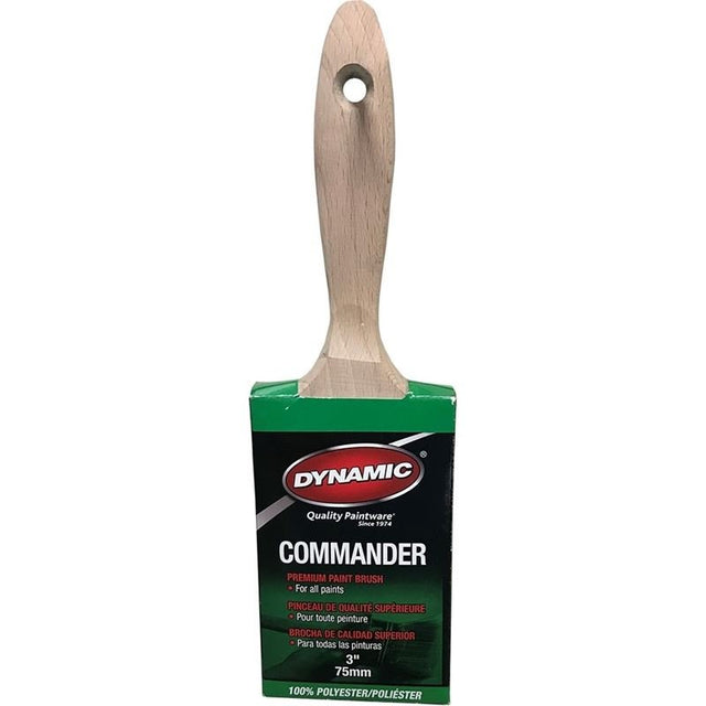 Dynamic HB188107 3" (75mm) Commander Flat Polyester Brush - Mississauga Hardware Centre Inc