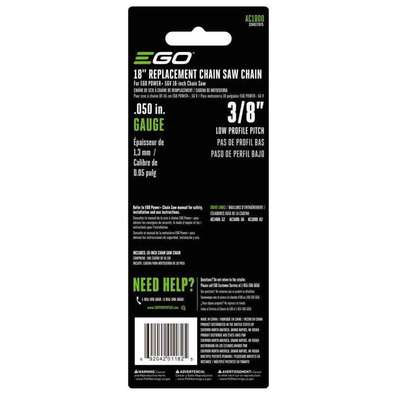EGO AC1800 18in Chain Saw Chain - Mississauga Hardware Centre Inc