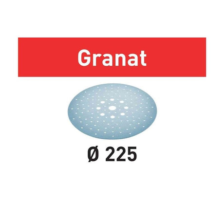 FESTOOL 205656 Abrasive Sheet Granat STF D225/128 P100 GR/25 - Mississauga Hardware Centre Inc