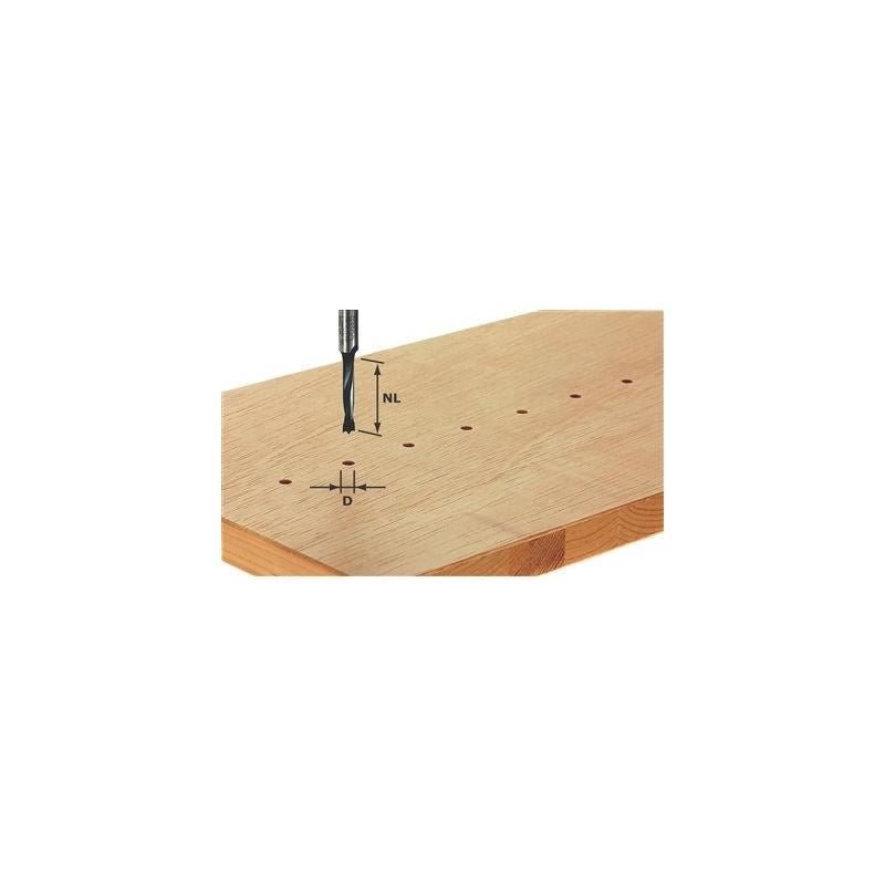 Festool | 491066 Dowel Drill Router Bit, Hw 5X30mm - Mississauga Hardware Centre IncFestool491066