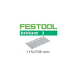 FESTOOL | 492829 Abrasives, 115mm x 228mm Brilliant2 P220 Grit, 10 - Mississauga Hardware Centre IncFestool492829