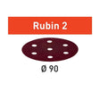 Festool - 499083 - Abrasive sheet Rubin 2 STF D90/6 P180 RU2/50 - Mississauga Hardware Centre Inc