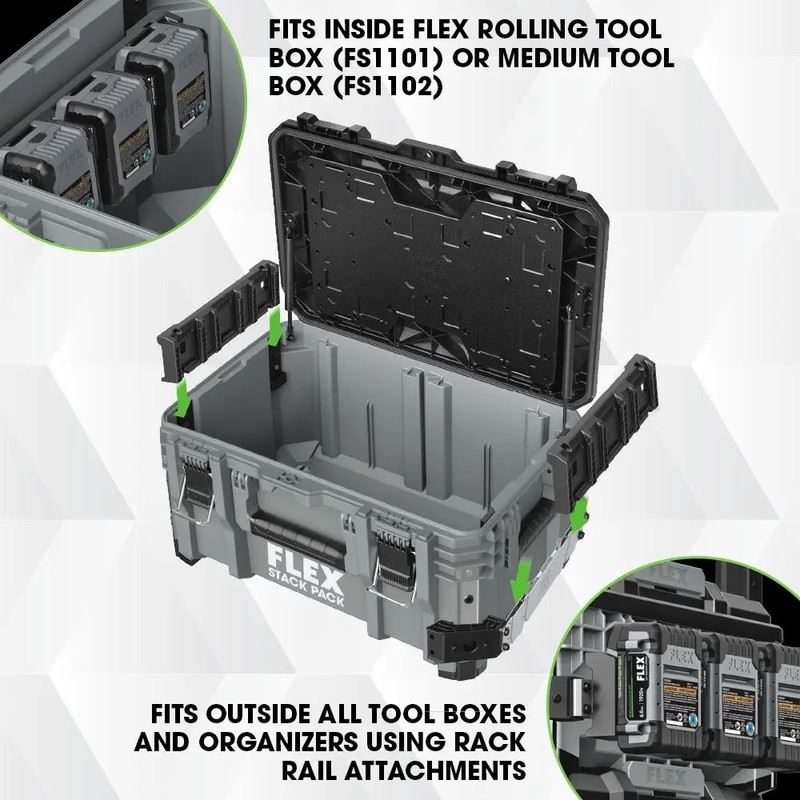 FLEX FS1601 STACK PACK BATTERY HOLDER - Mississauga Hardware Centre Inc