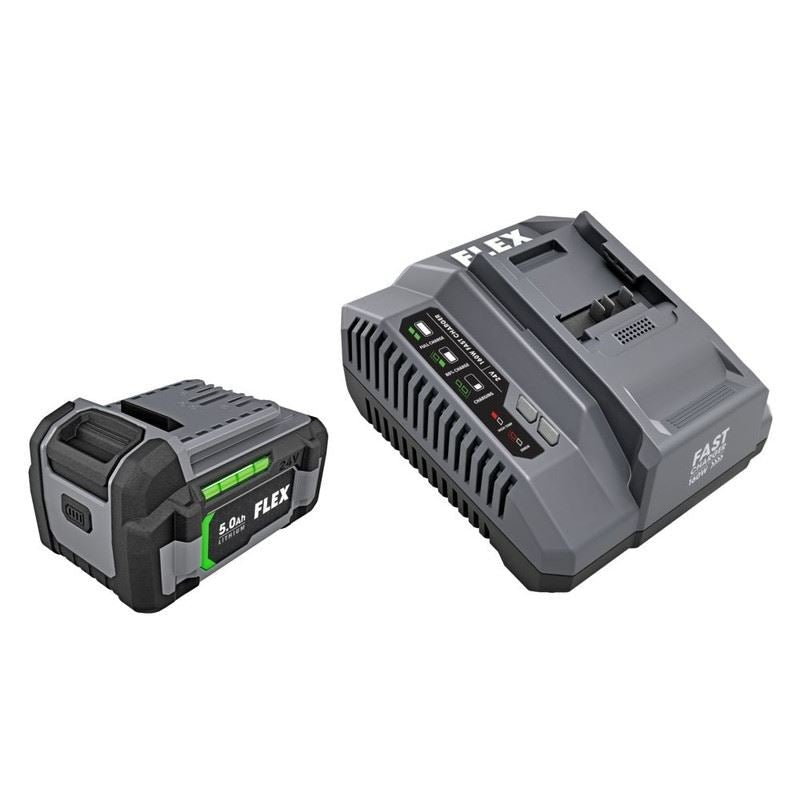 FLEX FX0411 - 1C 24V Lithium - Ion Starter Kit 5.0A, 160W charger - Mississauga Hardware Centre Inc