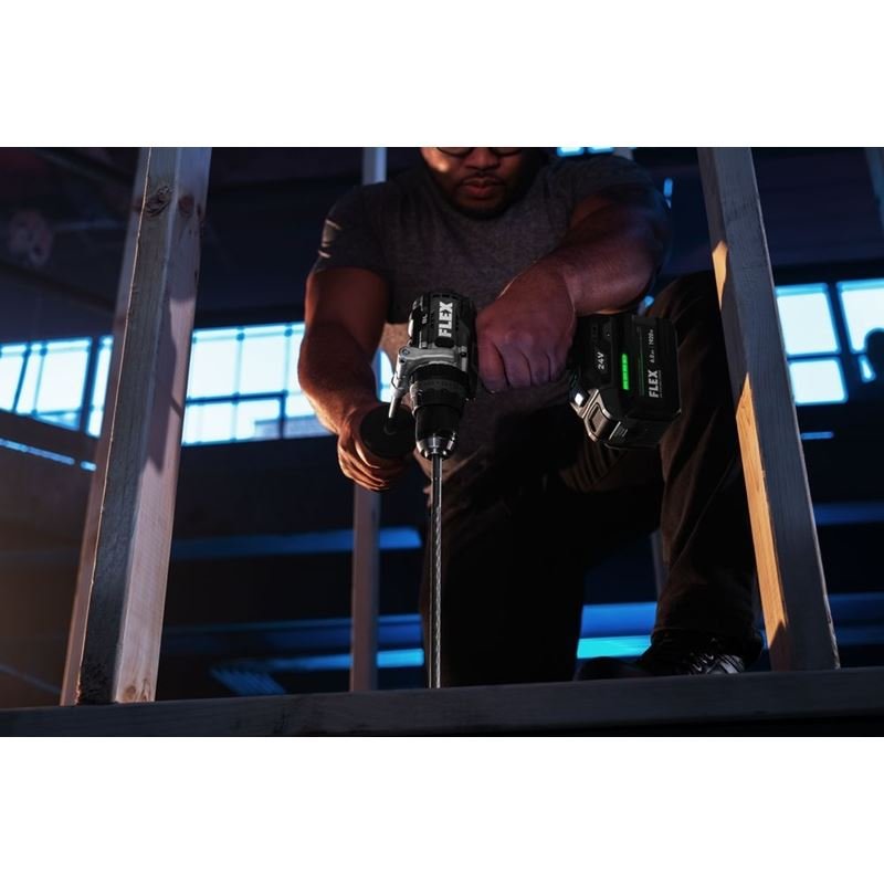 FLEX FX1271T - 1H 24V 1/2 in 2 - Speed Hammer Drill Driver w/ Turbo Mode Stacked - Lithium Kit - Mississauga Hardware Centre Inc