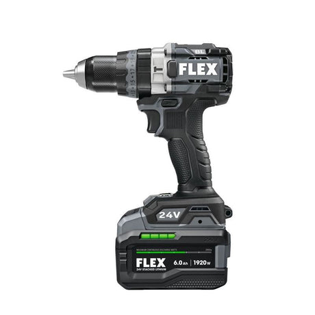 FLEX FX1271T - 1H 24V 1/2 in 2 - Speed Hammer Drill Driver w/ Turbo Mode Stacked - Lithium Kit - Mississauga Hardware Centre Inc