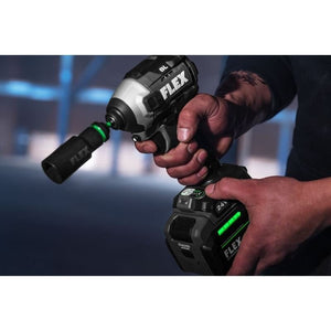 FLEX FX1371A - 1H 24V 1/4 in Quick Eject Hex Impact Driver w/ Multi - Mode Stacked - Lithium Kit - Mississauga Hardware Centre Inc