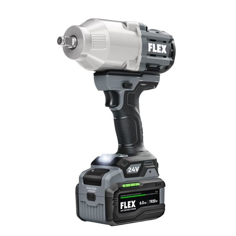 FLEX FX1471 - 1H 24V 1/2 in High Torque Impact Wrench Stacked - Lithium Kit - Mississauga Hardware Centre Inc