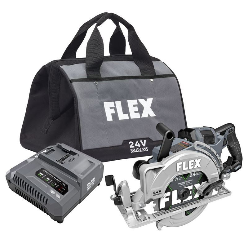 FLEX FX2141R - 1J 7 - 1/4 in Rear Handle Saw Circular Saw Stacked Lithium Kit - Mississauga Hardware Centre Inc