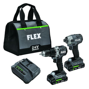 FLEX FXM201 - 2A 24V Brushless Drill Driver and Impact Driver Kit - Mississauga Hardware Centre Inc