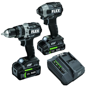 FLEX FXM204 - 2B 24V Brushless Drill Driver (Turbo Mode) and Impact Driver w/ Quick Eject Kit - Mississauga Hardware Centre Inc